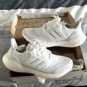 Adidas White Ultraboost Sneakers